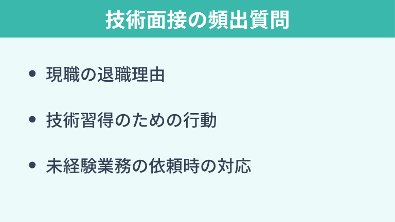 技術面接の頻出質問と回答例