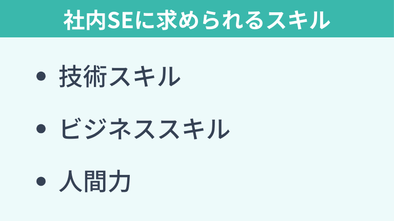 理想のキャリアパスを実現するために！社内SEに求められるスキル