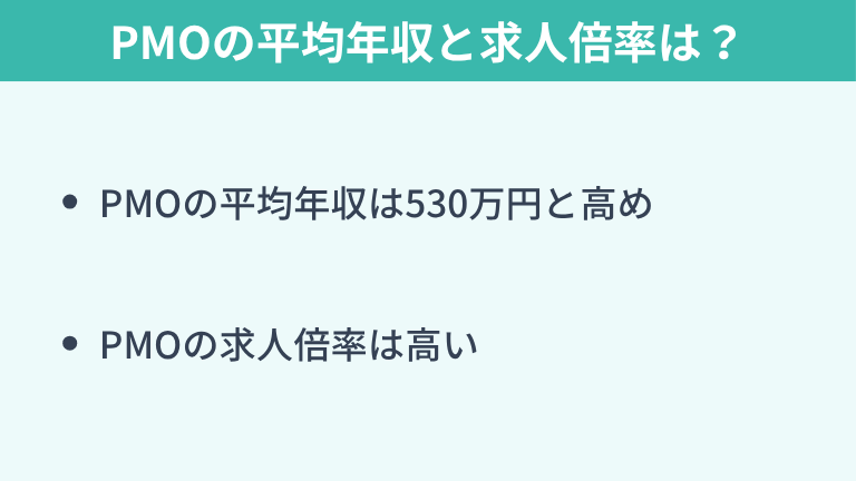 PMOの平均年収と求人倍率は?