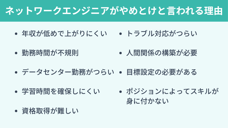 ネットワークエンジニアが「やめとけ」「きつい」と言われる理由
