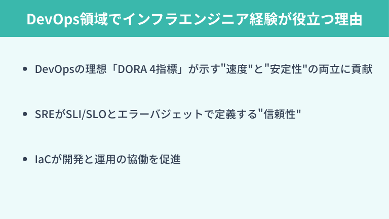 なぜ今DevOps領域でインフラエンジニア経験が求められるのか？