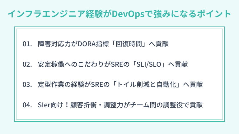 SIer・インフラエンジニアの経験がDevOpsで強みになるポイント